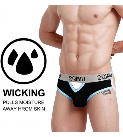G-Strings & Thongs Men's Jockstrap Underwear Wide Waistband Briefs- Cotton Athletic Supporter Jockstraps for Men - 2pcs/Pack-...