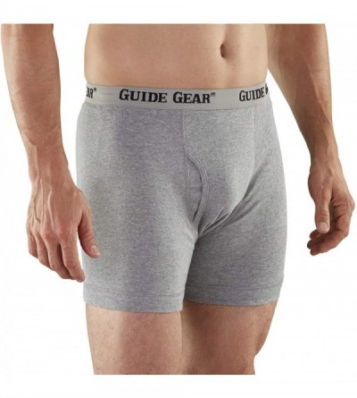Boxer Briefs Men's Underwear Boxer Briefs- 6 Pack - Gray - CL113WEAYZX $30.14