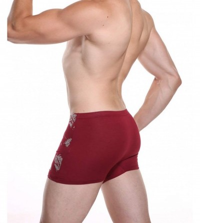 Boxer Briefs Men's Underwear Soft Bamboo Boxer Briefs Stretch Trunks Pack - 4 Pack 03 - C718MCKLZ6A $18.20