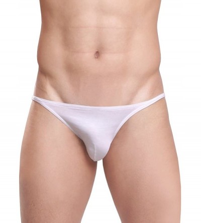 Boxer Briefs Men's Underwear Ultimate Soft Sexy Stretch Cotton Boxer Brief - White-3 Pack - CW12HMNNYWP $19.90