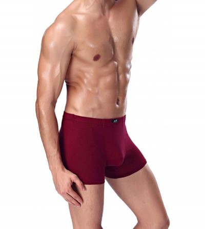 Trunks Men's Breathable 7-Pack Underwear Boxer Briefs Cotton Trunks - Multicolored1(7 Pack) - CM186G37GQZ $21.32