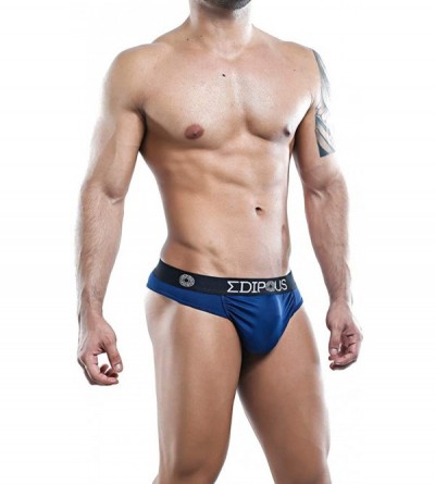 G-Strings & Thongs Ultra Soft Micro Bulge Mens Sexy Designer Low Rise Underwear - Navy - C518063K8EZ $12.98