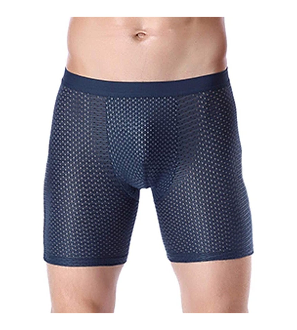 Boxer Briefs Underwear for Men- Breathable Gentleman Comfort Underwear Men's Boxer Briefs Shorts Bulge Pouch Modal Underpants...