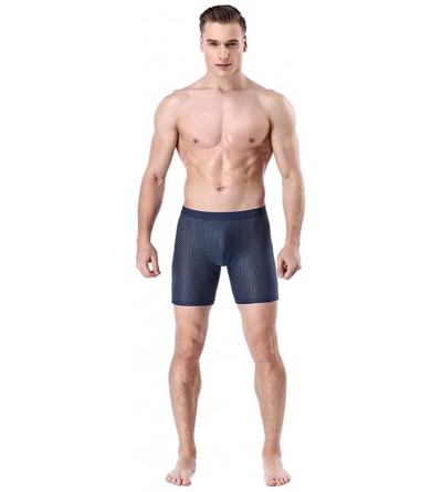 Boxer Briefs Underwear for Men- Breathable Gentleman Comfort Underwear Men's Boxer Briefs Shorts Bulge Pouch Modal Underpants...
