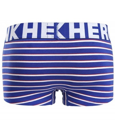 Briefs Men's Ultra Soft Boxer Briefs Strpie Underwear with Soft Pouch - Blkwht - C11934O5HLI $13.77