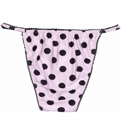 Briefs Men's Polka Dots Sissy Pouch Panties Bikini Briefs Crossdress Underwear - Pink - C8186REW8YI $17.42