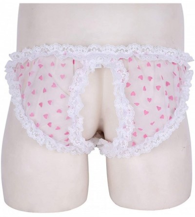 G-Strings & Thongs Sissy Panties Sexy Lace Men Thongs Underwear Open Crotch Jockss G-Strings Underpants - Xl - CR198OTDXZT $3...