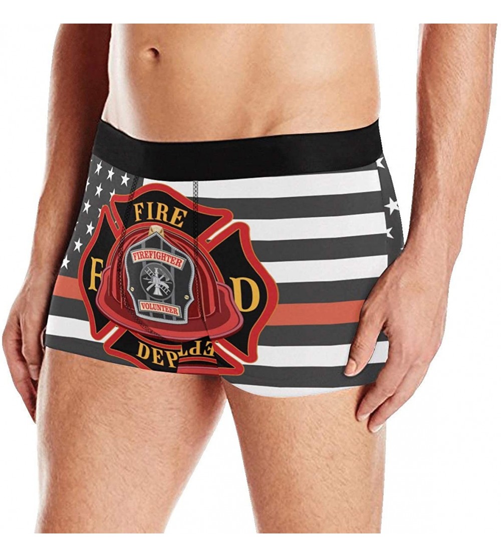 Boxer Briefs Fire Firefighter Fireman Searches Comfort Classics Boxer Briefs Underwear for Men Youth - Design 05 - CF1927XXWC...