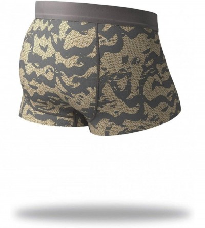 Trunks Men's Cool Breeze Trunks - Premium Underwear for Men - No Swass - Bad Bad Hats (Gargoyle Grey) - CV18X07KTIC $16.95