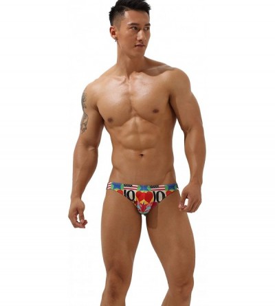 Briefs Mens Sexy Super Low Rise Brief Bikini Underwear - 00102 Love - C0190GYZ2CX $16.99