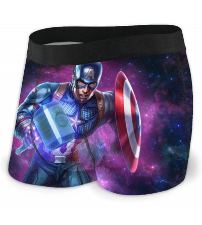 Boxer Briefs Avengers Spider-Man Iron-Man Captain America Boxer Briefs Mens Underwear Underpants Short Pants - Avengers Spide...