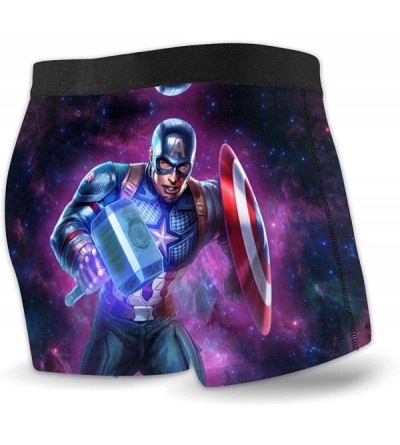 Boxer Briefs Avengers Spider-Man Iron-Man Captain America Boxer Briefs Mens Underwear Underpants Short Pants - Avengers Spide...