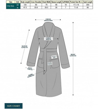 Robes Mens Plush Fleece Robe | Soft- Warm- Spa Bathrobe for Men- Shawl Collar - Sherpa Sea Blue - C318L9ANRKR $25.63