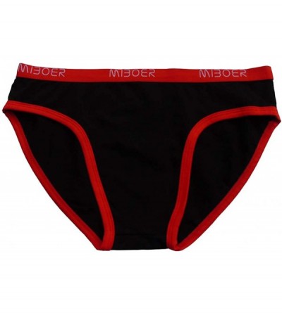 Briefs Men's Panties Sweat-Wicking Breathable Cotton Briefs - Black - CU18RQ23KKH $24.93