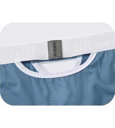 Briefs Men's Underwear Boxer Briefs Low Rise Opening Silk Tagless Soft Pack - 2blue-1yellow-1green - CW196LWQMAU $29.75