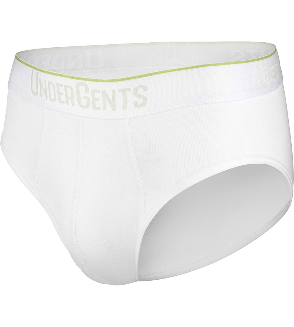 Briefs Men's Brief Underwear CloudSoft Fabric with Cooling Modal - White - CU19E3NKH4M $19.19