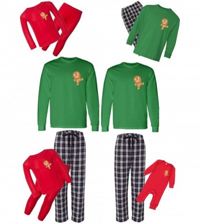 Sleep Sets Christmas Matching Pajamas Set Cute Gingerbread Ninja Family Sleepwear - CF18ALONNMC $71.48