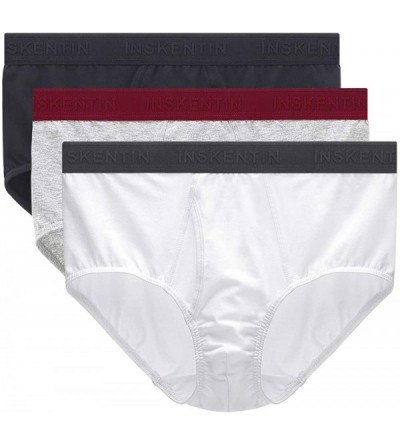 Briefs 3 Pack Men's Cotton Classic Briefs Underwear - 3-pack Multi-color - CN18R3ITTQY $20.79