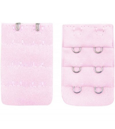 Accessories Women Soft Comfortable Bra 2x3 Hooks Extender Strap Adjustable Extension - Pink - CX18QUTMTYE $10.26