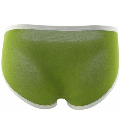 Briefs Low Waist Modal Briefs Underwear - Green - C618YN95H6S $9.48