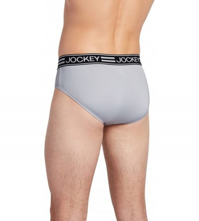 Briefs Men's Underwear Sport Cooling Mesh Performance Brief - Platinum - CK119NB4L0T $15.47