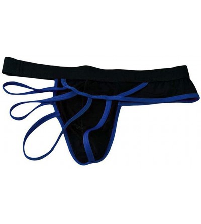 G-Strings & Thongs Mens Lingerie Thongs Briefs- Sexy Hollow-Out Strap Underwear Mesh Backless Bikini G-String Panties - Blue ...