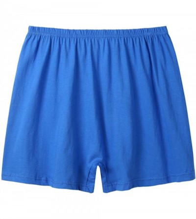 Boxer Briefs Men's Boxer Briefs- Cotton Shorts Briefs Trunks Style Underwear - 1-pack Sapphire Blue - C6196XO98C0 $19.57