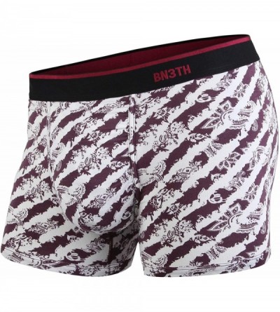 Trunks Men's Print Classic Trunk (Pays Lee Wine- Small) - CL18NS0LZT0 $29.62