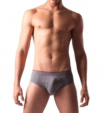 G-Strings & Thongs G-Strings Thongs Mens Comfortable Underpants Hot Jockstrap Underwear Briefs - Gray - CT18X2LTTH7 $11.73