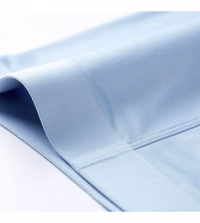 Boxer Briefs Men's Underwear Ice Silk Quick Dry Comfortable and Seamless Boxer Briefs - Blue/Purple(2pack) - CX18WSQTLSN $18.48