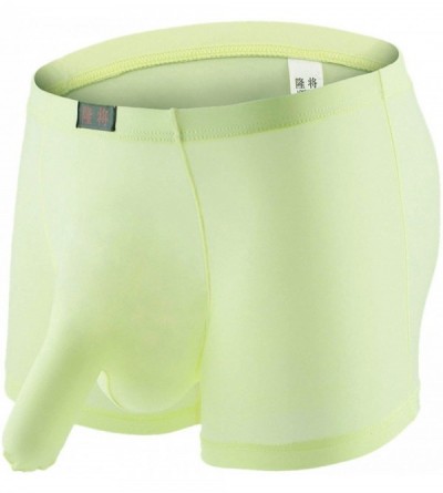 Boxer Briefs Men's Sexy Boxer Briefs Elephant Trunk Underwear Comfort Underpants Shorts Lingerie Knickers - Green - C518Q0SKK...