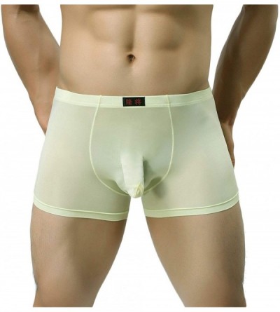 Boxer Briefs Men's Sexy Boxer Briefs Elephant Trunk Underwear Comfort Underpants Shorts Lingerie Knickers - Green - C518Q0SKK...