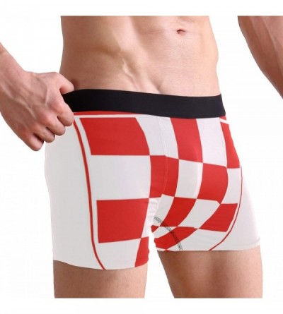 Boxer Briefs Croatia Flag Men's Sexy Boxer Briefs Stretch Bulge Pouch Underpants Underwear - Croatia Flag - CU18LWUT93Q $36.85