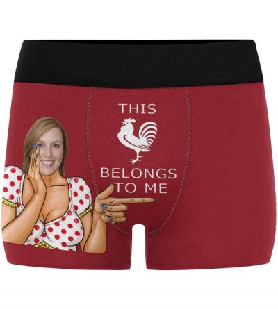 Boxer Briefs Personalized Your Face on Men's Boxer Briefs Underwear This Rooster Belongs to Me - Multi 11 - CD19854W2ML $51.37