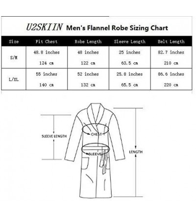 Robes Mens Fleece Robe Plush Collar Shawl Bathrobe - Grey - C8186S6D9RK $22.78