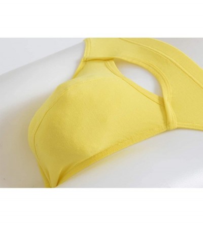 Briefs Men's Underwear Boxer Briefs Low Rise Opening Silk Tagless Soft Pack - Yellow 1 Pack - CQ18Y04WSON $15.68