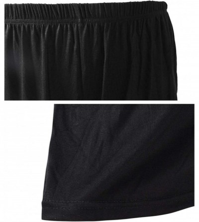 Sleep Sets Mens Casual Sports Shorts Soft Feel Modal Nightwear Sleepwear Pajamas - Black - CI18UE94RZ8 $22.50