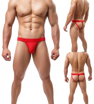 Briefs Men's Athlelic Supporter Performance Jockstrap Underwear Sports Briefs - 3pack1 - C118II7WUK9 $20.85