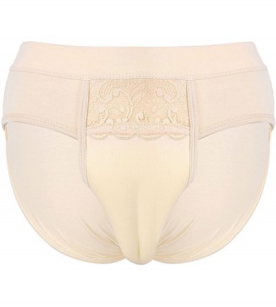 Briefs Men's Hiding Gaff Panty Shaper Pant Briefs Underwear for Crossdressing Transgender - Nude - CV18GOUZ85E $15.98