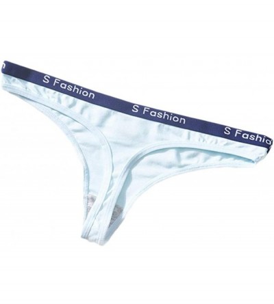 Accessories Sexy Women Thong Panties Fashion Letter T-Back G-String Underpants Lingerie Briefs M-XL - Sky Blue - CN197D0HZ83 ...