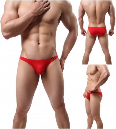 Briefs Men's Briefs Soft Waistband Low Rise Underwear - 4 Pack Color 02 - CJ18C9KKTMI $16.11