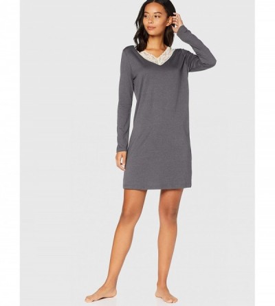 Bras Women's Cotton Nightgown - Gray - C618RAEU8Q0 $17.27