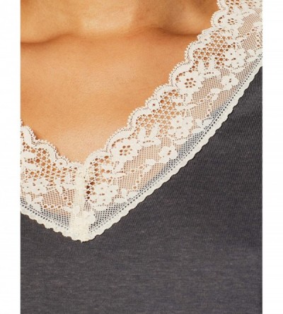Bras Women's Cotton Nightgown - Gray - C618RAEU8Q0 $17.27