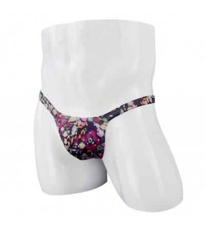 Briefs Men's Sexy Stretch Underwear Support Briefs Sretch G-String T-Back Micro Thong Briefs Underwear Bikini Briefs (one Siz...