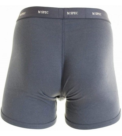 Boxer Briefs Men's 3D-Crotch Breathable/Comfortable Boxer Briefs - Navy Blue - CW115IM2I7Z $16.48
