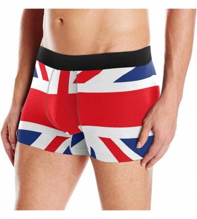 Boxer Briefs Men's Underwear Pouch Custom British Flag Breathable Boxer Briefs Shorts - CO18OSL36WC $31.79