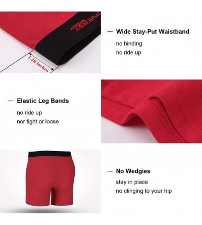 Boxer Briefs Men's Boxer Briefs Cotton Stretchy Underwear 7 Pack for a Week - 3d Fly Pouch - CP18D9D897Z $30.77