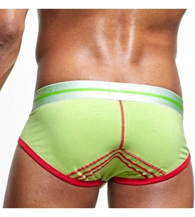 Briefs Mens Sexy Underwear Shorts Men Underpants Soft Briefs - Green - C218W3KCDAE $12.61