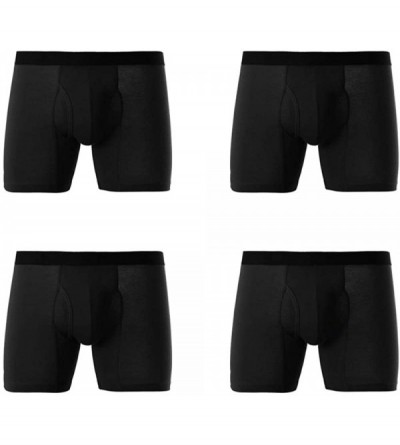 Boxer Briefs Men's Ice Silk Underwear Breathable Soft Ultra-Thin Mesh Boxer Briefs - Model 2 - C418YY77AKS $17.39