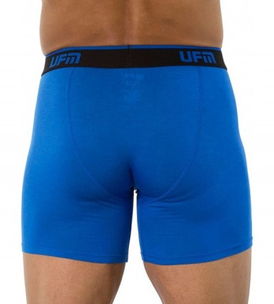 Boxer Briefs Men's Boxer Briefs with Support Pouch - Regular Support- 6 Inch Inseam - Royal Blue - C512O3XEVZO $26.24